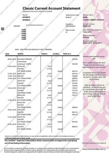 First Trust Bank Statement
