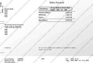 Isle of Man Bank Statement