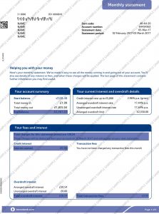 Tesco Bank Statement