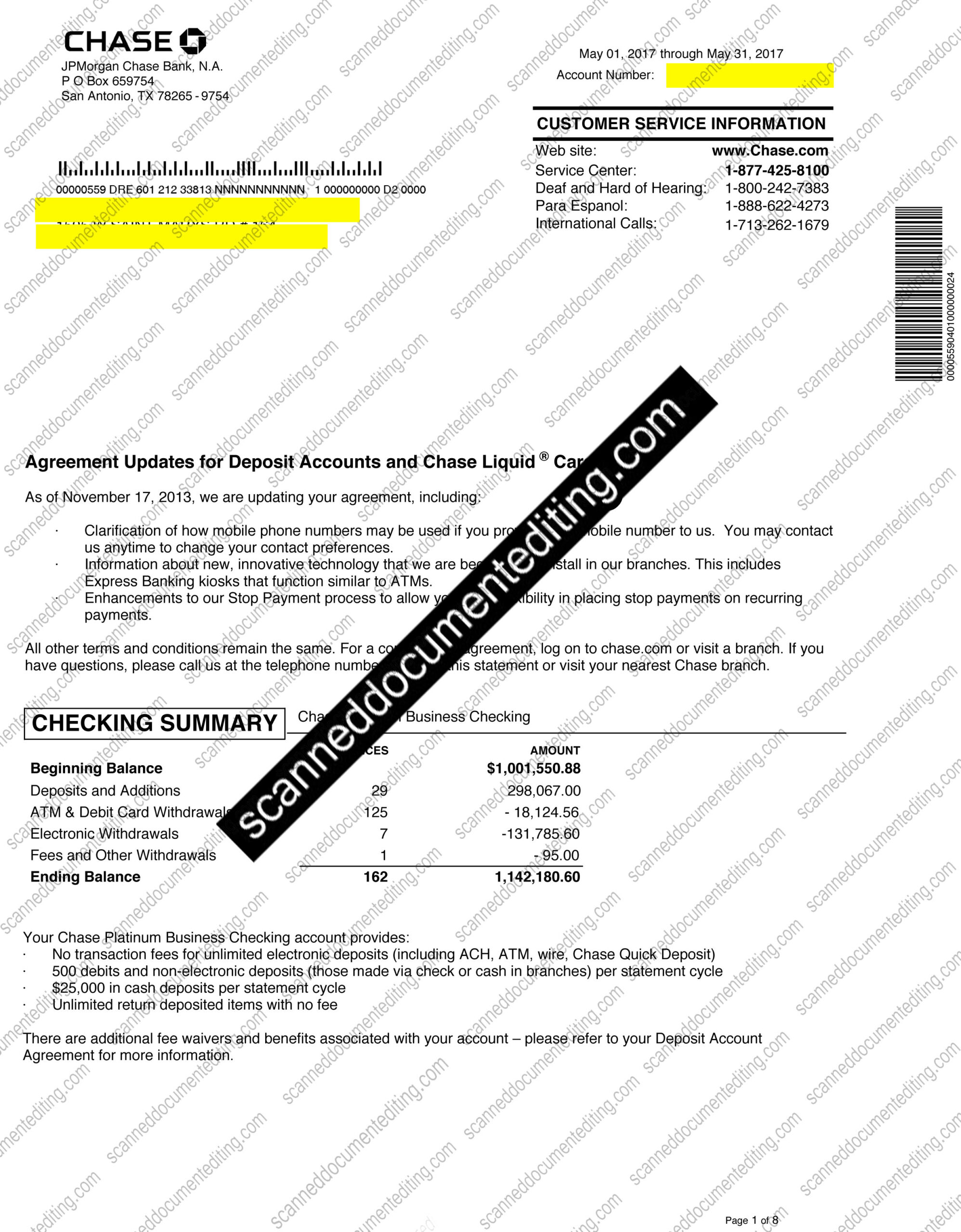 Scanned Tax Overview Document Editing
